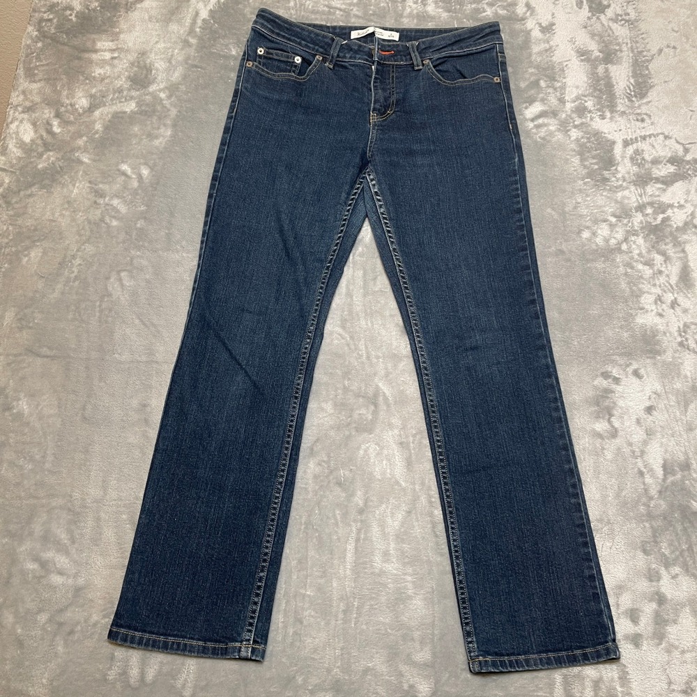 Woolrich Women's Jeans Size 8 Petite Straight‎ Leg Jeans Dark Wash Size 8